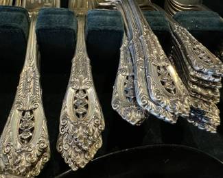 Sterling silver 'Rose Point' by Wallace