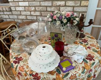 Vintage patio table and chairs.
