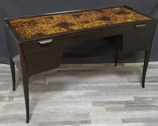 Lot # : 68p - Edward Wormley for Dunbar leather top writing desk
