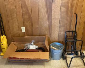Household Odds Ends  Eureka  Oreck Vaccums, Roll Carts 