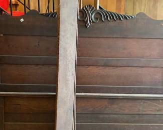 Antique Wooden Full Size Bed Frame