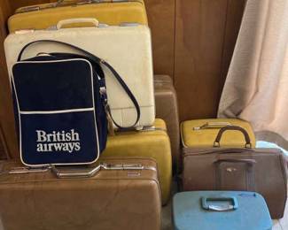 Mystery Lot Assorted Vintage Luggage Royal Traveller, Tourister  More 