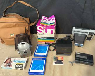 Vintage Cameras Kodak, Polaroid, and Spartus