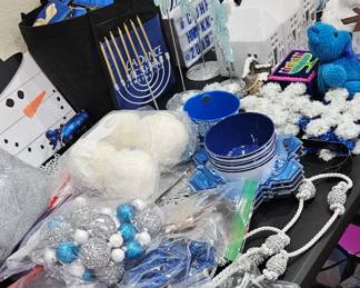 Holiday decor including decor, serving dishes, and more!