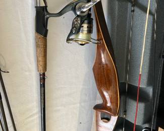 Bow and Fishing Pole