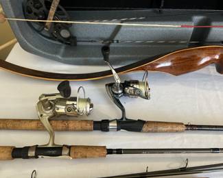 Over 20 Fishing Rods and Reels Available