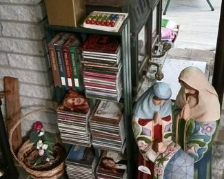 Jim Shore Nativity Scene and Collection of CD's!