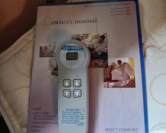 Remote and Manual for Bed