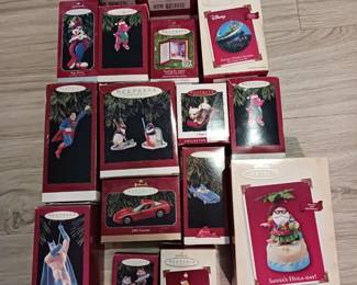Sample of Hallmark Ornaments! Many are Winnie the Pooh!