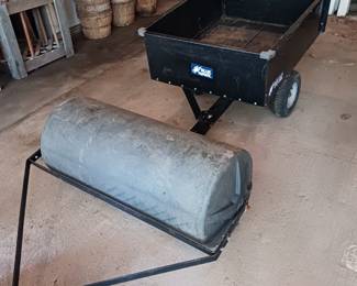 Agri fab Poly Lawn Roller, Blue Hawk Pull Behind Yard Cart!