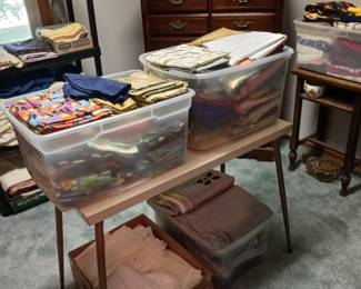 Another Room of Material! And A Mid Century Table the Material is Setting On!