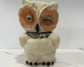 Vtg. Shawnee Pottery Owl Cookie Jar