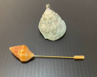 Shell Pin and brooch