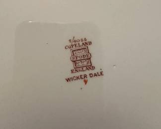 Copeland Spode Wiker Dale 