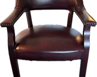 Vintage Leather office chairs (4)