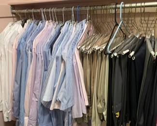 Mens shirts, khakis and dress pants