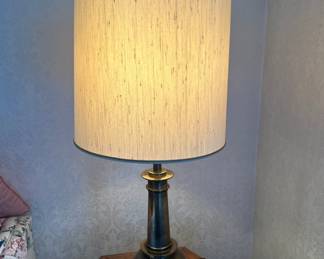 Vtg. Stiffe brass lamp