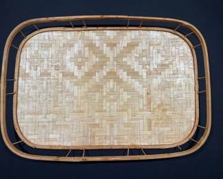 Vtg. Bambo tray