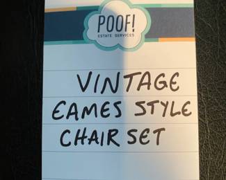 Vintage Eames style chair set 
