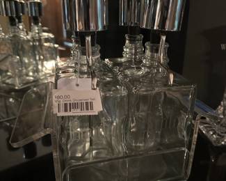 Vtg. Drink Dispenser Set 