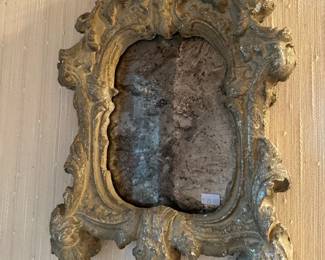 Carved Italian style accent mirrors 