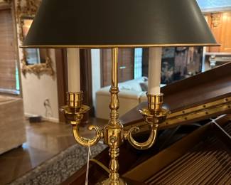 Brass Double Candelabra Lamp B