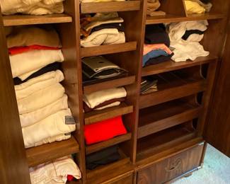 Men's vintage and designer clothing, sizes L-XL, brands like Burberrys, Fendi, Christian Dior, Givenchy, LL Bean, Polo Ralph Lauren, Bergdorf Goodman, Orvis 