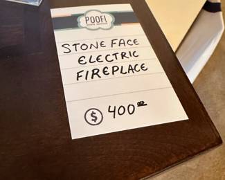 Stoneface Electric Fireplace