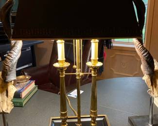 Vtg. Library Bouillotte lamp 