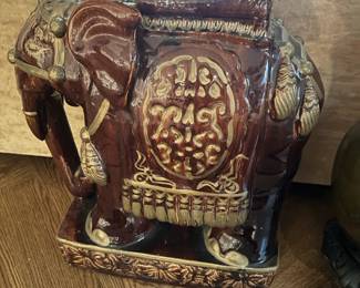 Ceramic Elephant Plant Stand