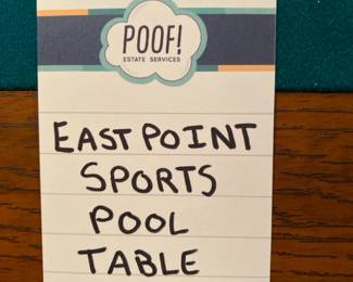 East Point Pool Table