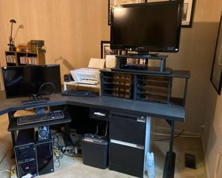 Sharp fax UX-106 , HP DeskJet 2742e , LG monitor 24LF454B , Panasonic TV TC-L32C3 
Sony CD/DVD player DVP-SR510H , HP keyboard 5335U, Dell keyboard KB216p 
Bonsaii paper shredder 