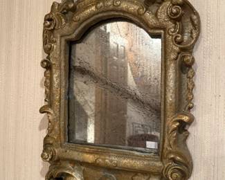 Carved Italian style accent mirrors 