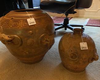 Large Chinese Koi Pot , Small Chinese Koi Pot 