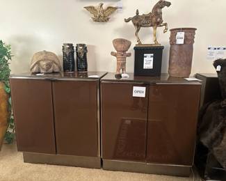 1970's Ello two drawer cabinet, Signed 