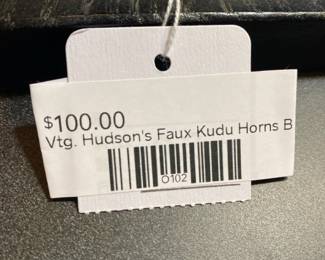 Vtg. Hudson's Faux Kudu Horns B 
