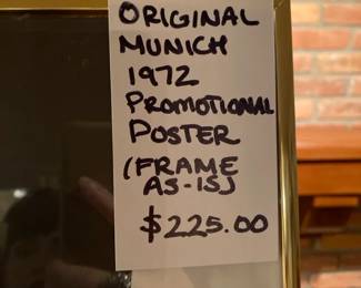Original Munich 1972 promotional poster