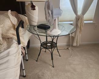 Glass Top Night Table $75