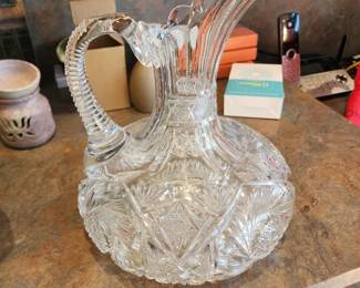 Cut Glass Pitcher $150