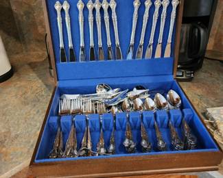 Silver Plate Flatware $100