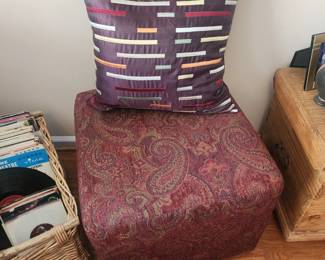 Ottoman $50, Pillow $10
