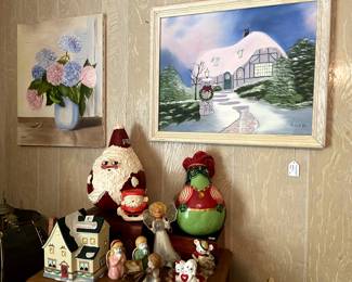 More original paintings, hand painted Christmas gourds!