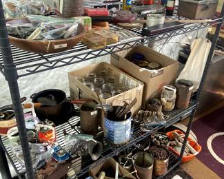 We have buckets of misc. metal lots, old keys, old jars, etc.