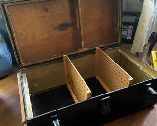 inside the antique chest