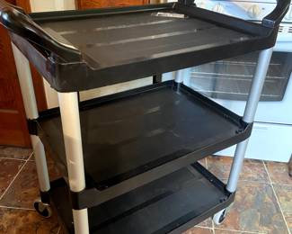 Like new——rolling kitchen cart.