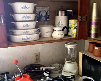 Blue cornflower Corning Ware—some rare pieces!