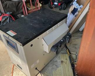 Pool heater, side view