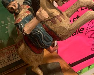 Antique FOLKLORE Wooden CONQUISTADOR 🐎