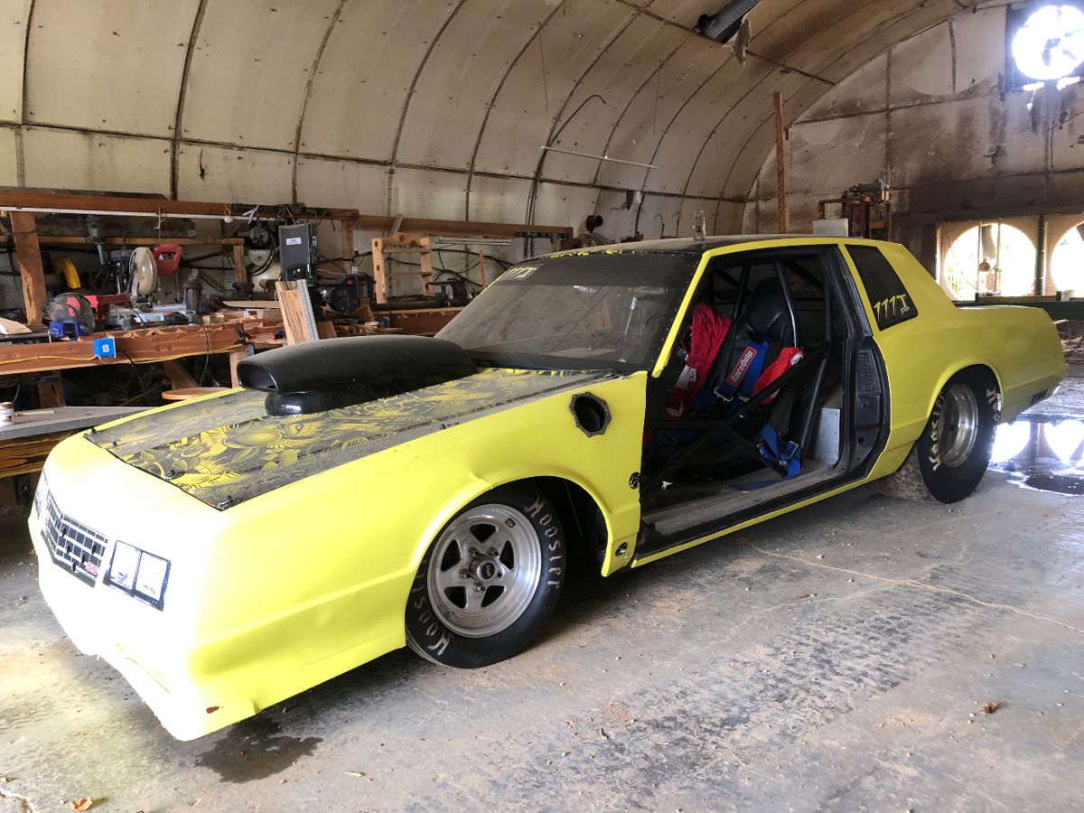 1981 Monte Carlo Pro Stock Drag Racing Car - Excellent condition - runs well - lined up and weighted out, tires new - Lined up by Mike Wolfe.