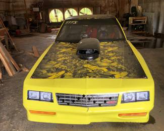 1981 Monte Carlo Pro Stock Drag Racing Car - Excellent condition - runs well - lined up and weighted out, tires new - Lined up by Mike Wolfe.